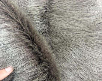 Genuine Toscana Sheepskin Rug, Long Wool, Nordic Gray Hide