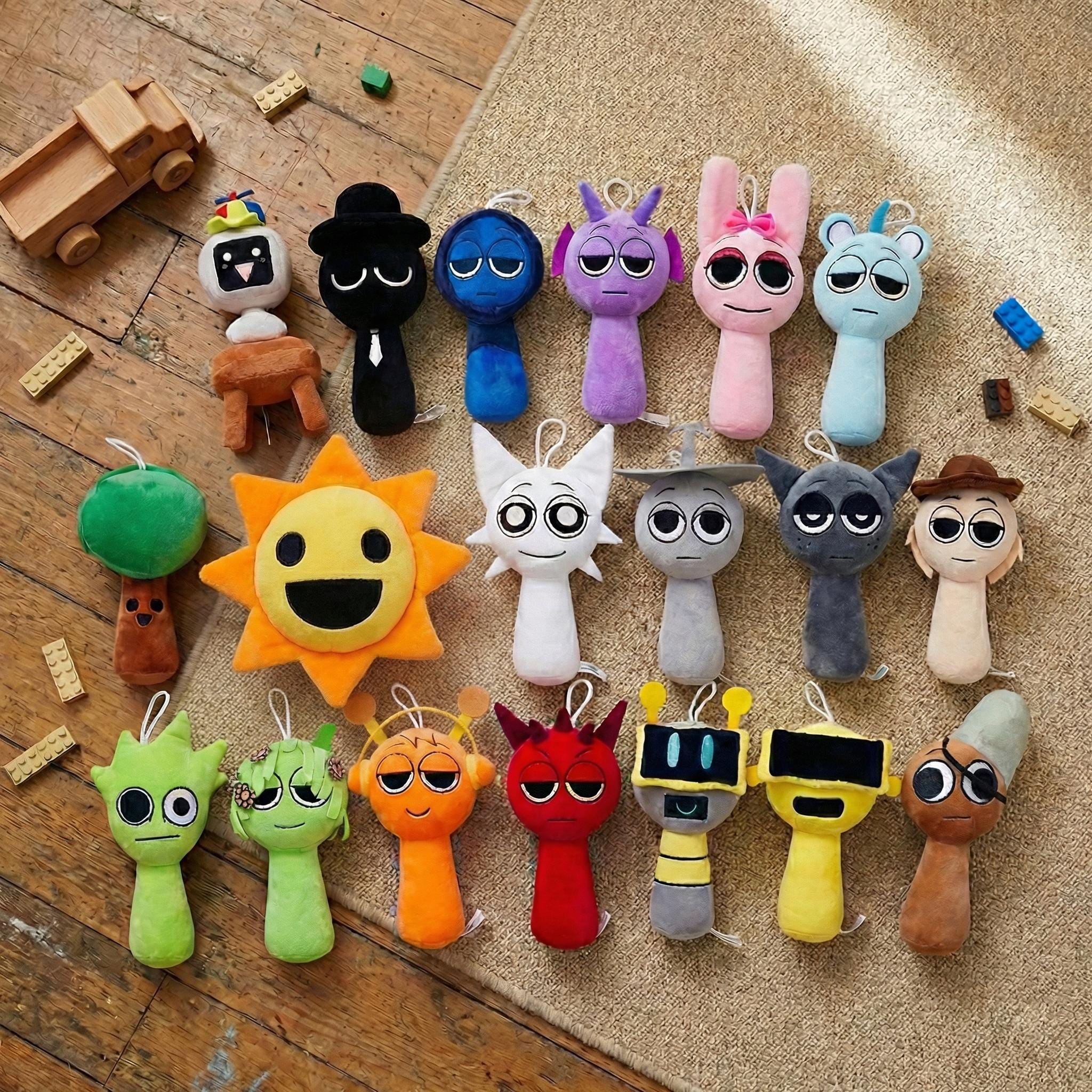 SHUOHONG 12-teiliges Sprunki Figuren Set – Horror Spiele Charaktere – Rainbow Friends – PVC Sammelfiguren Für Kinder & Gamer