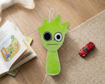 Sprunki Incredibox Lime Owakcx Plush Toy Soft Stuffed Green Character Horror Music Game Doll Gamer Birthday Gift for Kids Collectors