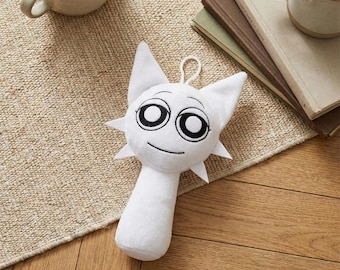 Sprunki Incredibox Plush Toy White Wenda Character Stuffed Animal Horror Game Merch Gamer Gift For Kids
