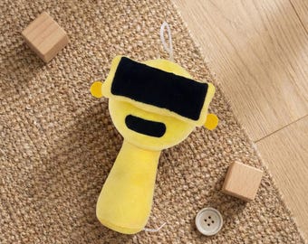 Sprunki Incredibox Garnold Plush Toy - Gold Character Effect 3 - Horror Mod Stuffed Animal - Soft Gamer Gift for Kids & Collectors
