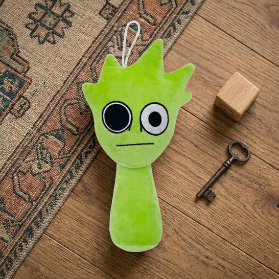 Sprunki Incredibox Lime Owakcx ぬいぐるみ ソフト グリーン