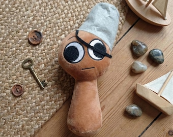 Sprunki Brud Plush Toy Incredibox Inspired Brown Bucket Character Soft Stuffed Horror Game Doll Gamer Room Decor & Kids Birthday Gift