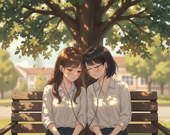 Thai Gl novel: Under the University Stars. English Digital PDF. Romantic Yuri Girls Love Story