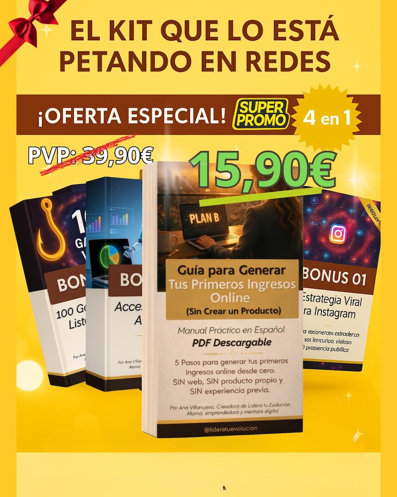 Guía para Generar Ingresos Online Desde Cero (Sin Crear Producto) | PDF en Español | Marketing de Afiliación para Principiantes + 3 Bonus imagen 1