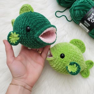 Amigurumi Abborre Fisk Virkmönster, Abborre Amigurumi Mönster DIY Virkhandledning, Fisk Virkmönster, Amigurumi Mönster Abborre Fisk