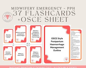 Midwifery Emergency Management - Postpartum Haemorrhage Flashcards (PDF Download)