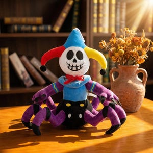 Poppy Playtime Capítulo 5 El Experimento de Juguete de Peluche Prototipo 1006 Araña Bufón Animal de Peluche Suave Juego de Terror Coleccionable Regalo para Jugadores