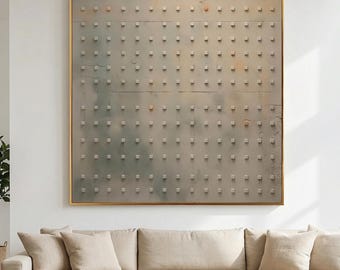 Duża, teksturowana sztuka ścienna 3D, neutralne malarstwo gipsowe, minimalistyczne malarstwo, sztuka ścienna wabi-sabi, ręcznie malowane obrazy, wystrój nowoczesnych przestrzeni