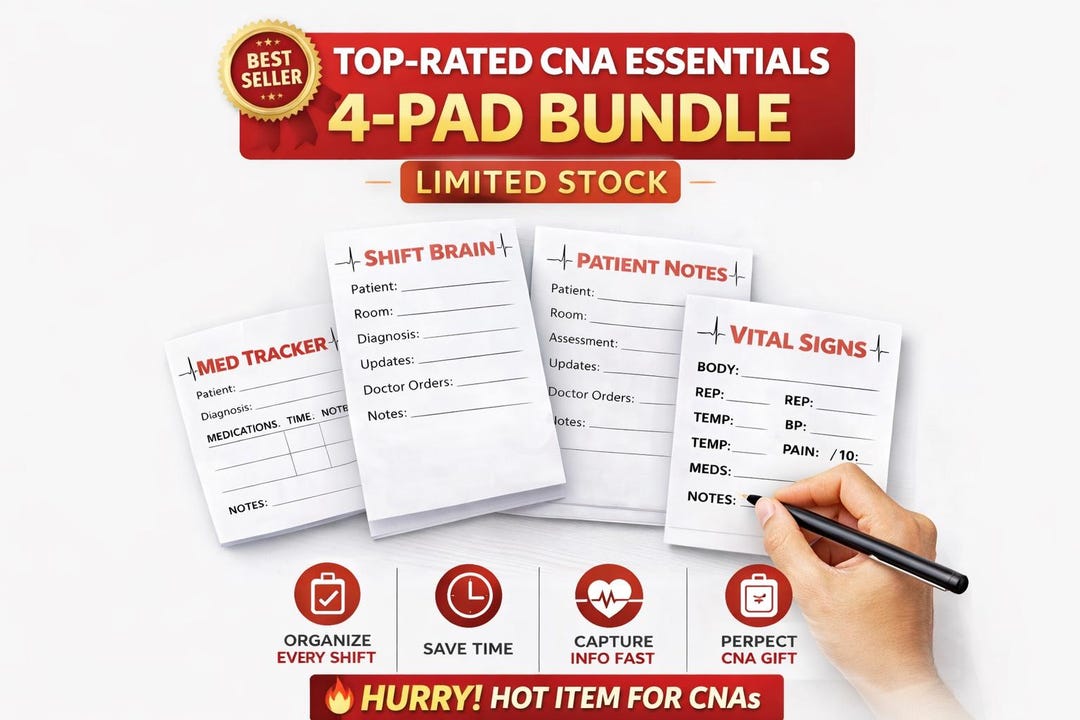 CNA Brain Sheet Bundle | CNA Report Sheet, Patient Care Notes, Vital ...