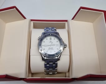 Omega Seamaster 300 m Ref 169.1522 - seltenes weisses Ziffernblatt!