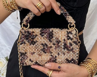 Handmade Leopar Woman Bag