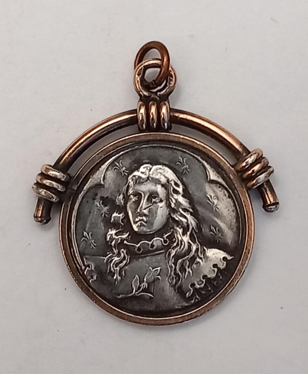 Antique Hallmarked Solid Silver Medal of Joan of Arc - Etsy