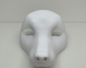 Base de masque réaliste pour chien (type Thérian), masque de loup/renard/chien à faire soi-même, base de tête vierge pour fursuit (crâne de chien).