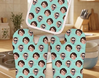 Custom Face Oven Mitt: Personalized Photo Gift
