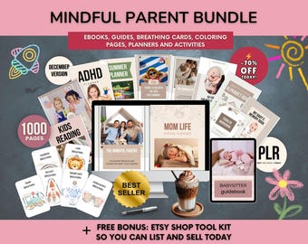 Ultimate Parenting Bundle, Kids Educational Resources, DFY Parenting Tips Ebooks PLR, Kids Toddler Activities, Child development Guides PLR