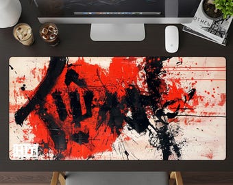 Art of Calligraphy Desk Pad, Custom Mouse Pads, Gamers Mouse pad decor, Unique Gaming Mousepads