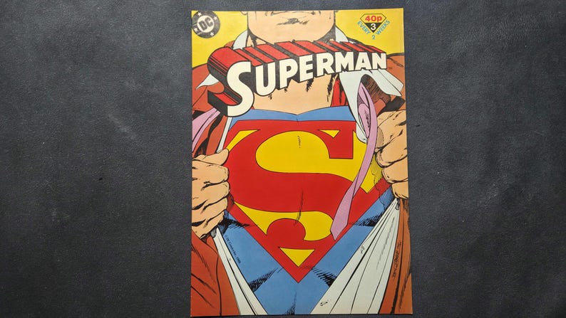 Vintage Superman Comics 1988 Issues 3 & 4 DC Comics UK 40p Batman Cover ...