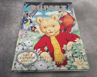 Rupert The Daily Express Jahrbuch von 1987 Englisches Vintages sammelbares Kinderbuch.