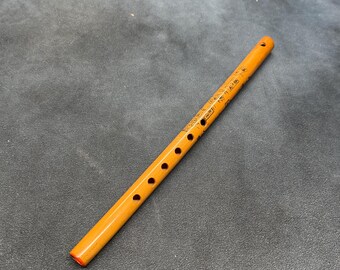 Vintage Japanese Bamboo Flute with Text Design – Painted Whistle