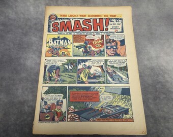 Vintage Smash! Comic No. 96 – 2nd December 1967 | Power Comics | British Weekly – UK Comic – Silver Age – DC / Odhams
