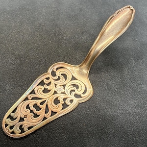Vintage Silver Plated Cake Lifter, Cake Spatula, Vintage Silverware Cutlery