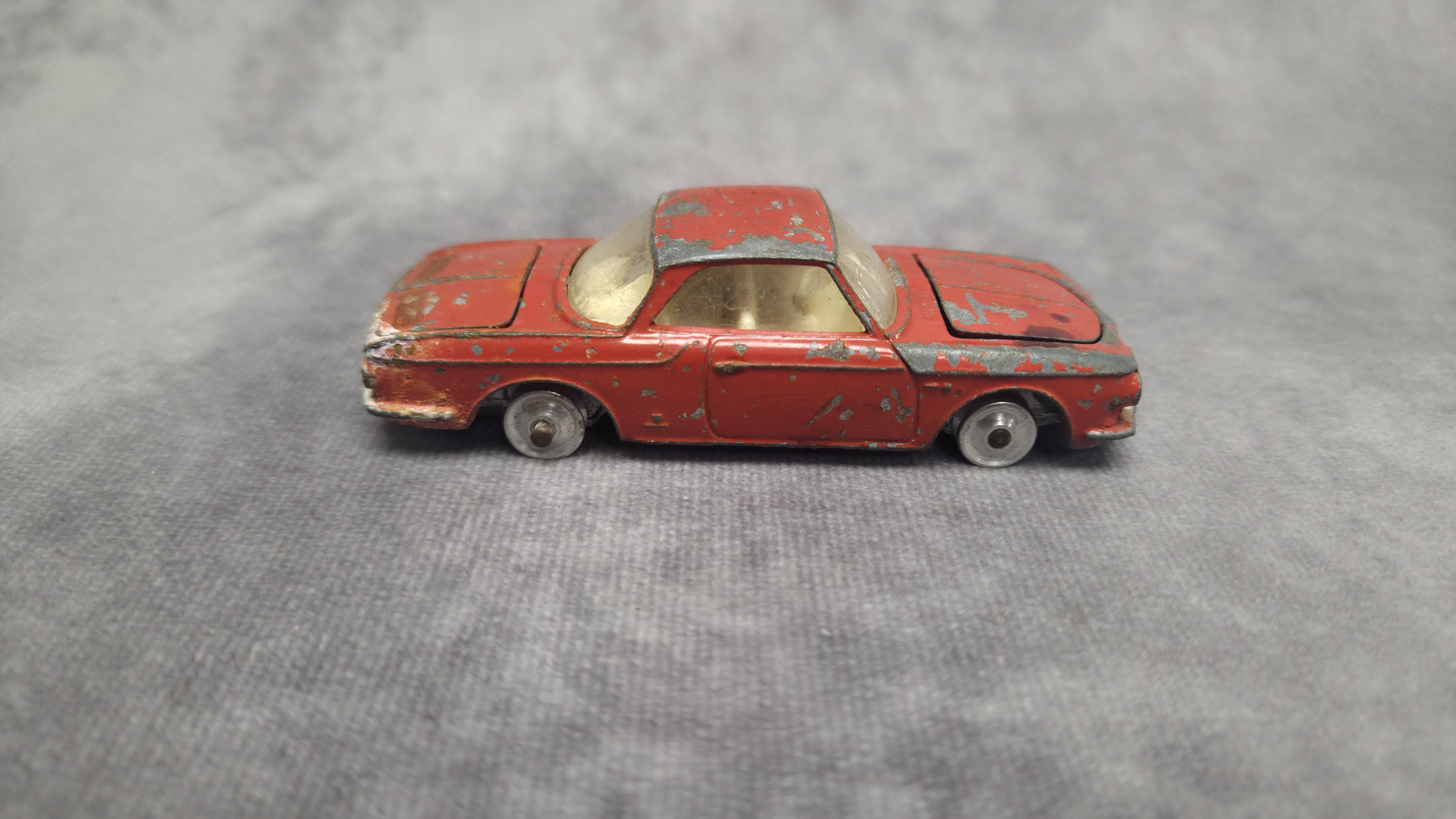Vintage Corgi Toys VW 1500 Karmann Ghia Diecast Car • 1960s Red