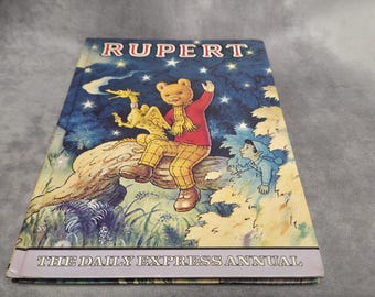 Rupert- The Daily Express Annual de 1979. Libro infantil coleccionable vintage en inglés.
