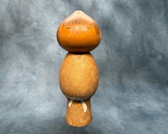 Masao Watanabe Vintage Kokeshi Doll - Mushin, Vintage Japanese Kokeshi Doll - Damage
