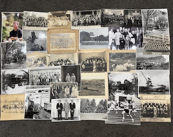30 fotografie vintage/antiche di grande formato, assortite, in bianco e nero/seppia - Soggetti misti, fotografie di grandi dimensioni