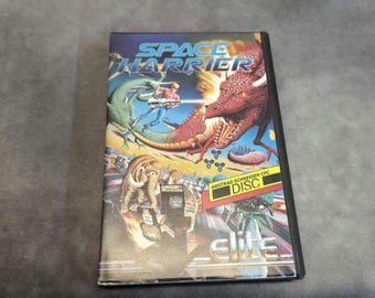 Vintage Space Harrier Amstrad CPC Disc Game – Elite Systems 1986 – Retro 8 Bit Computer Game Boxed