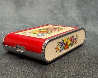 Vintage Silvia Dandy-Mate Musical Cigarette Case and Powder Compact made in Japan, 1960s/70s Compact Mirror Case / Vanity Case - Lady Mate