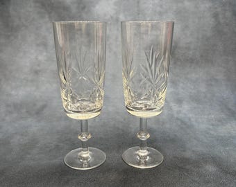 鉛クリスタルワイングラス2個 - Etsy 日本