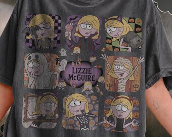 ヴィンテージ リジー・マグワイア ハロウィンシャツ、コンフォートカラーズ ディズニーチャンネル ミイラTシャツ、2000年代ノスタルジア スプーキーシーズン 2026 ディズニーファミリー旅行ギフト