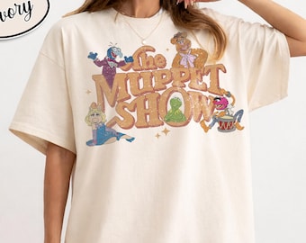 Mupparna Show-tröja, Kermit Miss Piggy Fozzie Gonzo-tröja, Elektrisk kaos-tröja, Disney-resa-tröja