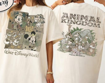 Animal Kingdom Shirt Walt Disney World Safari Mickey Tee