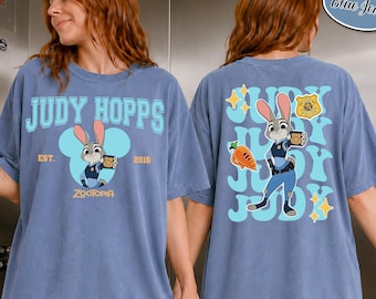 Zootopia Police Bunny Shirt, Retro Judy Hopps Tee, Disney Vacation 2026 Shirt, Comfort Colors Family Trip Tee