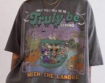 Retro Living With The Land Halloween Tee, Mickey and Friends Epcot Center Ride, Fall Theme Park Vacation Gift, Disney Family Trip