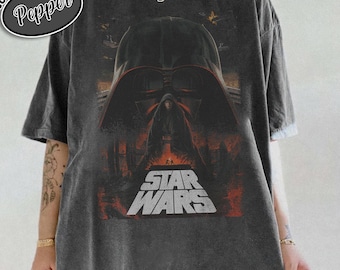 Vintage Star Wars Darth Vader Comfort Colors-skjorta, Retro Disney-tröja
