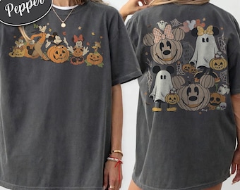 Mickey and friends Autumn Shirt, Disney Fall Vibes Pumpkin Halloween Trip Shirt
