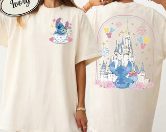 Stitch And Scrump Tea Cup Shirt, Disney Stitch Shirt, Lilo Stitch Shirt, Disney Trip Shirt