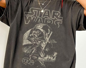 Vintage Starwars Shirt, Mandalorian Shirt, Darth Vader Shirt, Galaxy's Edge Shirt, Disney Trip Shirt, Comfort Colors Shirt