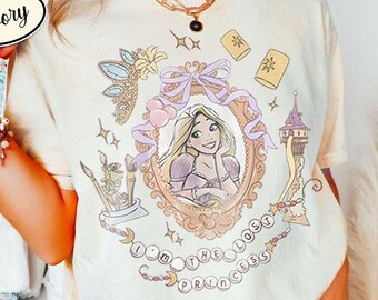 I'm The Lost Princess Shirt, Retro Rapunzel Floral Shirt, Disney Princess Shirt, Magic Kingdom Trip Shirt, Comfort Colors Shirt