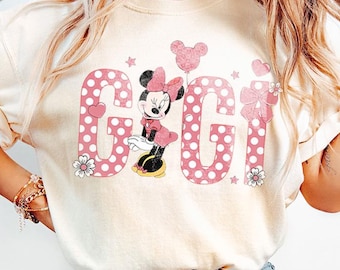 Disney Gigi Minnie Shirt, Minnie Mom Shirt, Best Gigi Ever Shirt, Grandma Gift Shirt, Disney Trip Shirt, Comfort Colors Shirt
