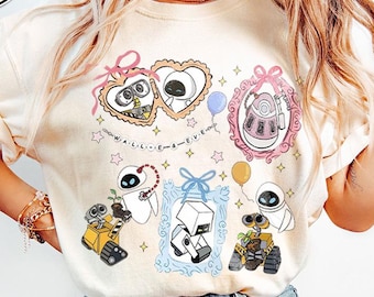 Coquette Wall-E Eve Pixar Couple Shirt, Disneyland Trip Apparel