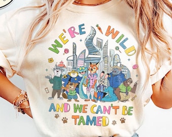 Zootopia Judy Hopps Nick Wilde Shirt, We're Wild Family Trip Apparel