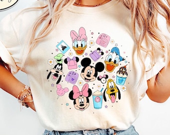 Magical Pastel Park Snacks Shirt, Disney Snacks Shirt, Mickey and Friends Shirt, Disney Trip Shirt