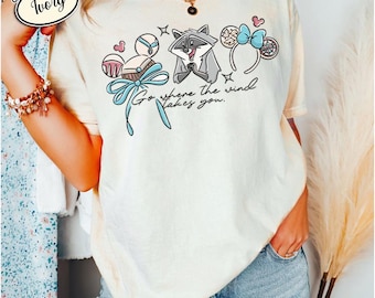 Disney Pocahontas Shirt, Coquette Bow Princess Shirt, Meeko Raccoon Shirt, Disney Girl Trip Shirt, Comfort Colors Shirt