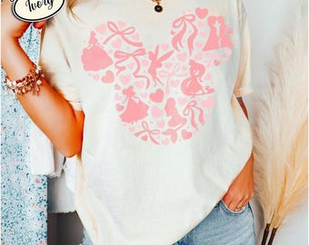 Princesses Coquette Bows SVG for DIY Crafters, Disney Princess Shirt, Princess Bow Shirt