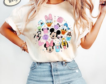 Magical Pastel Park Snacks Shirt, Disney Snacks Shirt, Mickey and Friends Shirt, Disney Trip Shirt